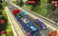 الطرق الوعرة سيارة الناقل مقطورة شاحنة ألعاب 2018 Screen Shot 3