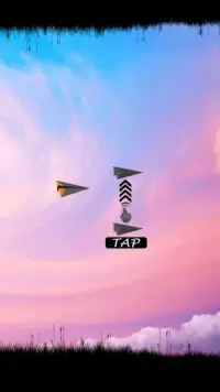 Tappy Glider : one handed tap and fly fun game Screen Shot 1