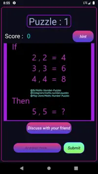 Math Number Puzzles Screen Shot 2