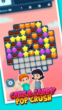 Cake Candy Pop Crush : Match Puzzle Game Screen Shot 1