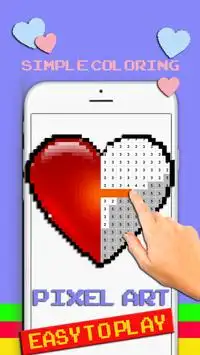 Love icon Pixel Art: Coloring by number Screen Shot 0