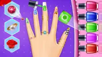 Girly nail art salon: jeux de manucure pour filles Screen Shot 0