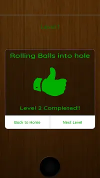 Roll Balls into a hole Screen Shot 4