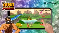 Super Dino Punch: homem da caverna com dinossauros Screen Shot 0