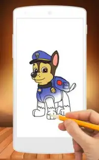 How to draw paw patrol Screen Shot 0