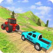 Tractor Towing Car Simulator Games