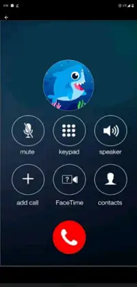 Fake Call From Baby Shark Prank Simulator Screen Shot 0