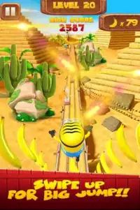 Banana super minion:despicable rush subway me 3D Screen Shot 0