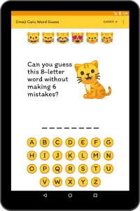 Emoji Cats Word Guess Screen Shot 8