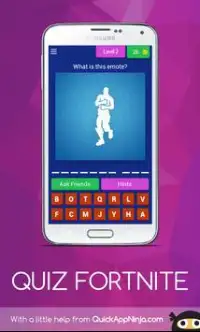 QUIZ Fortnite Battle Royale Unofficial Screen Shot 2