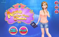 Dress up games for girls - Ann College Major Screen Shot 0
