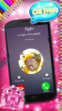 Fake Video Call from fgteev : Prank call version Screen Shot 1