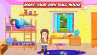 Pretend My Doll House: Town Family Cleaning Games Screen Shot 1