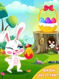 Easter Rabbit Egg Jogos: Candy Match 3 e Vestir Screen Shot 14