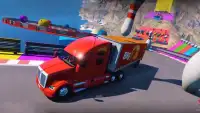 Captain Superhero Euro Truck Driving Sim 2018 Screen Shot 0