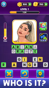 Who Is It? Celebrity Quiz Game Screen Shot 2