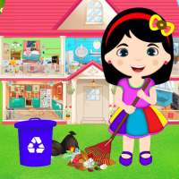 niña limpiando el hogar - Mantenga limpia su casa