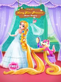 Long Hair Princess Wedding Screen Shot 0