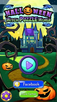 Halloween sorcièr puzzle monde Screen Shot 5