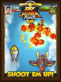 Céu Jet Fighter Guerra - Arcade Tiroteio Jogos Screen Shot 4