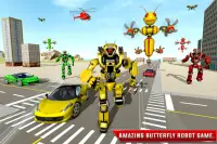 Butterfly Robot Car Game: Transforming Robot Games Screen Shot 3