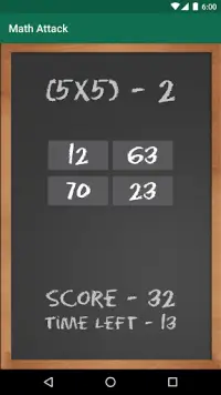 Math Attack Screen Shot 0