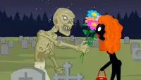 Stickman mentalist. Zombie looking for friends Screen Shot 1