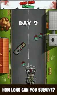 Crazy Road and Zombie Screen Shot 1