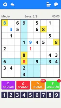 Sudoku Níveis: Enigmas Diários Screen Shot 4