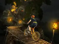 내리막 길 슈퍼 히어로 키즈 자전거 라이더 : MTB 사이클 Screen Shot 14