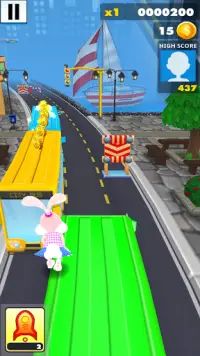 Rabbit Run: Bunny Rabbit Running Games Screen Shot 2