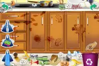 Уборка кухни принцесса игры Screen Shot 3