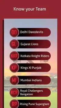 Lịch trình IPL 2017 Screen Shot 2