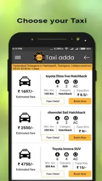 TAXI ADDA: Taxi Services in Towns & Cities Screen Shot 1
