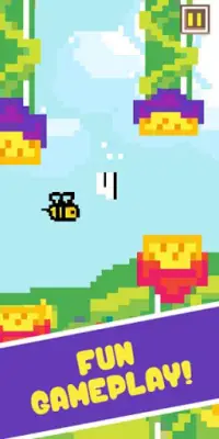 Flappy Bee Go Screen Shot 1