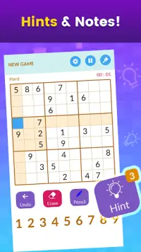 Sudoku New Puzzle Games 2020 Free Offline Solver Screen Shot 3