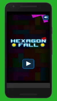 Hexagon Fall Physic Game Screen Shot 4