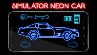 Neon Car Simulator Screen Shot 2