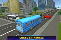 Polizei-Bus Chase Abenteuer Screen Shot 4