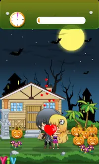 Halloween Kissing - Kiss Games For Girls Screen Shot 0