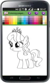 Coloring pages for Pony Screen Shot 3