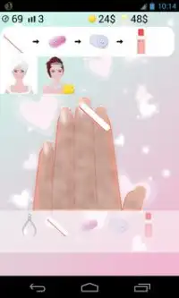 princess nail spa for girls Screen Shot 1