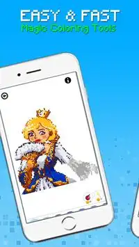 Princess Pixel Art - Coloring By Number Screen Shot 4