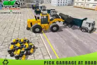 Recolha de lixo caminhão de lixo de condução 3D Screen Shot 2