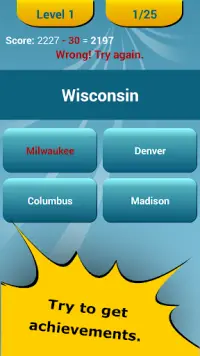 50 US States Quiz Screen Shot 3