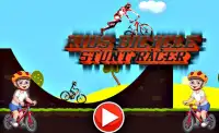 Corrida do Stunt da bicicleta Screen Shot 0