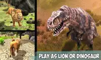 dinosaurus & boos leeuw aanval Screen Shot 4