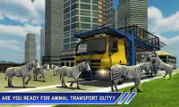 Zoo Animale Trasporto Camion 3D Aereo Trasportator Screen Shot 0