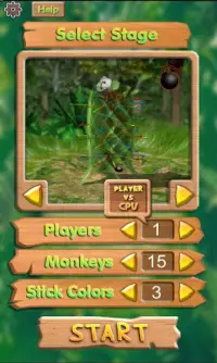 Dropping Monkeys 3D Board Game Screen Shot 0