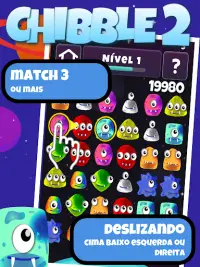 Chibble 2: divertido jogo viciante Match3 Família Screen Shot 0